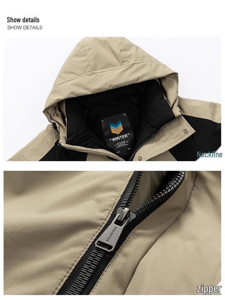 MLB & NY Co-Branded 2025 Men's Winter Mountain Series Windproof Down Workwear Jacket