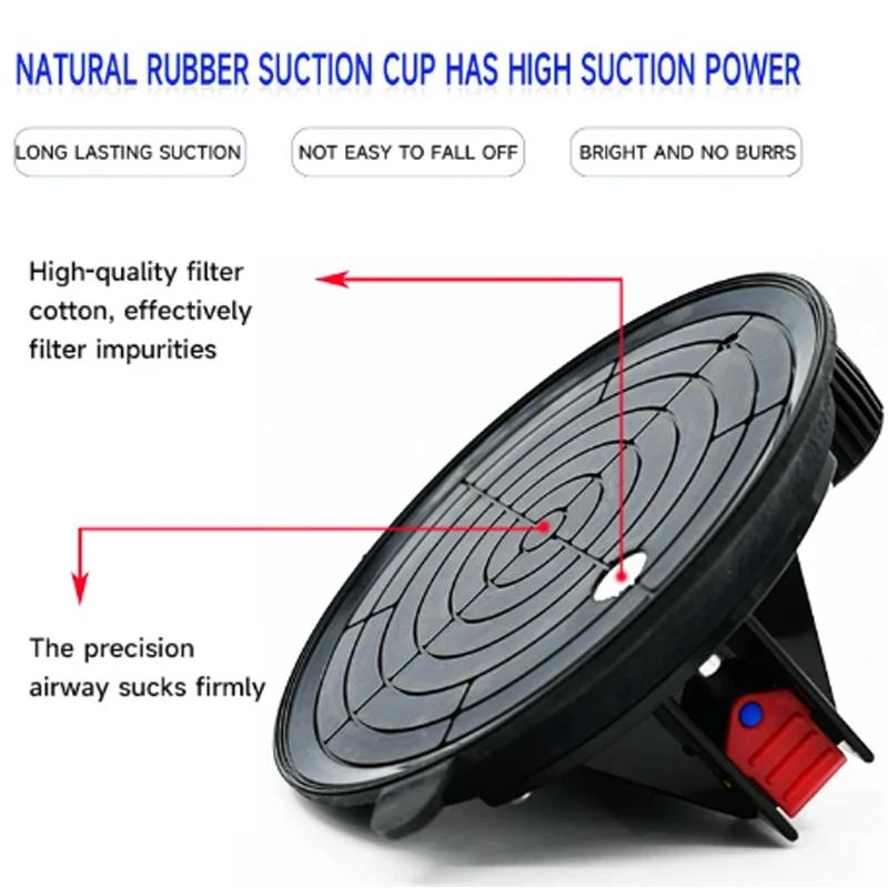 8 Inch 250KG Air Pump Vacuum Suction Cups Powerful Heavy-Duty Strong Hand Pump Sucker Lifted Magnets Handling Tools
