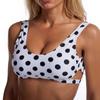 Women's Two Piece Swimsuit Set Polka Dot Print Tank Top Style Bikini Bottoms Swimwear Beachwear Bathing Suit
