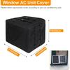 Demao AC Covers for Outside, Air Conditioner Cover for Outside Window AC Unit Cover, 600D Oxford Heavy Duty Waterproof Dustproof Window AC