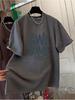 Women's 2026 Summer Korean Style Loose Fit Brushed Cotton Short Sleeve T-Shirt