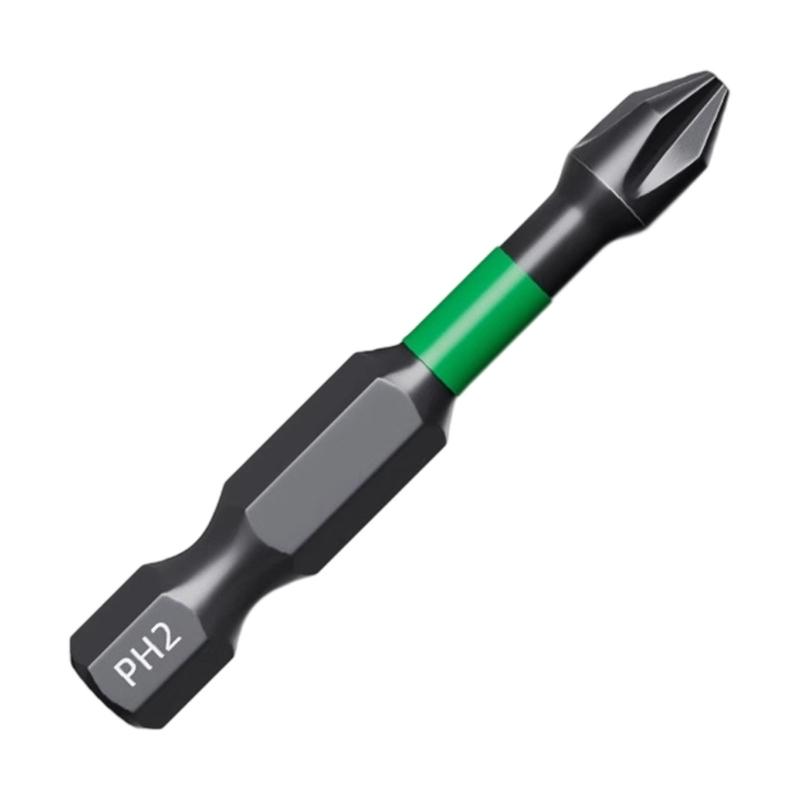 Sturdy Magnetic Crosses Bit 6.35mm Hexagonal Shank HRC62 Hardness Hardened Steel Perfect For Construction Equipment