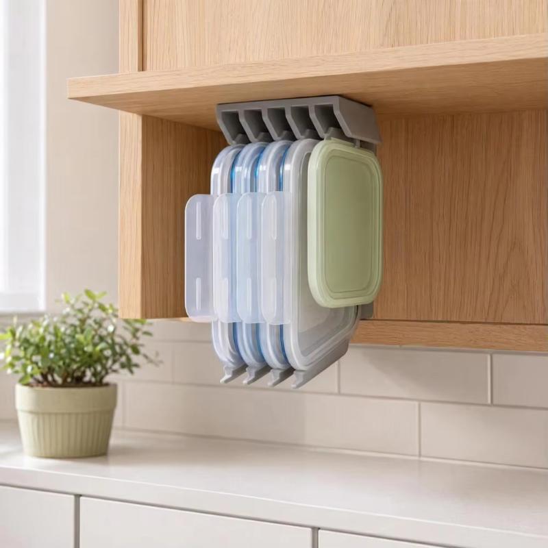 Multi-Position Desktop Storage Organizer with Lid Kitchen Display Holder Detachable for Hardware Parts Stationery Cutlery