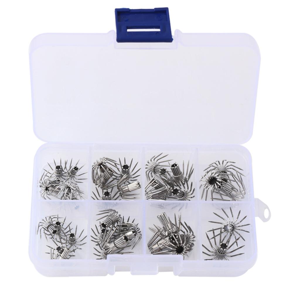 1 Set Of Fishing Hook 12/14 Needles Stainless Steel Squid Hook Fishing Accessories