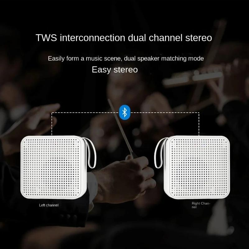 2025 New F12 Portable Outdoor Wireless Subwoofer - TWS Card Bluetooth Speaker with RGB Light