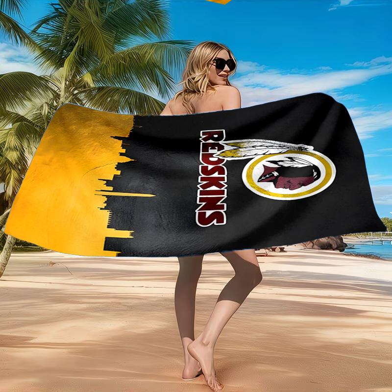 Washington Redskins Beach Towel, Quick-drying, Easy to Care for, Suitable for Both Fitness and Beach Vacations,Sports Essential