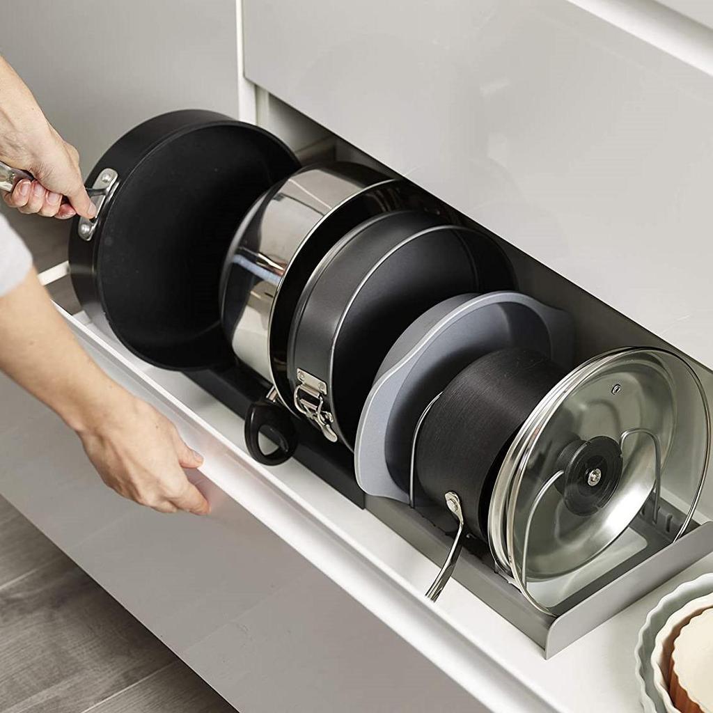 Extendable Kitchen Utensil & Cookware Organizer Rack