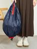 1Pc Folding Eco-friendly Shopping Bag Supermarket Large Capacity and Ultra Lightweight Hand in Hand with Hanging Buckle Bag