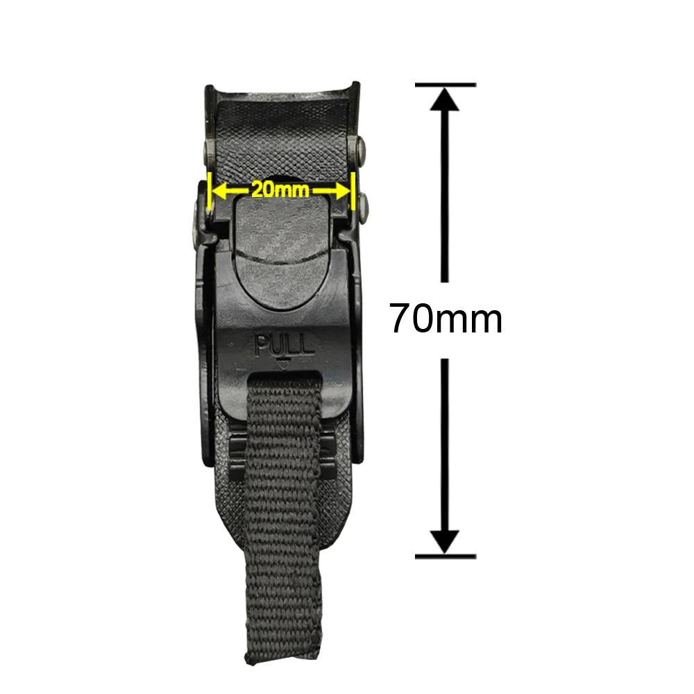 10-Segment Quick-Release Buckle Plastic Adjustable Durable Helmet Replacement чёрный