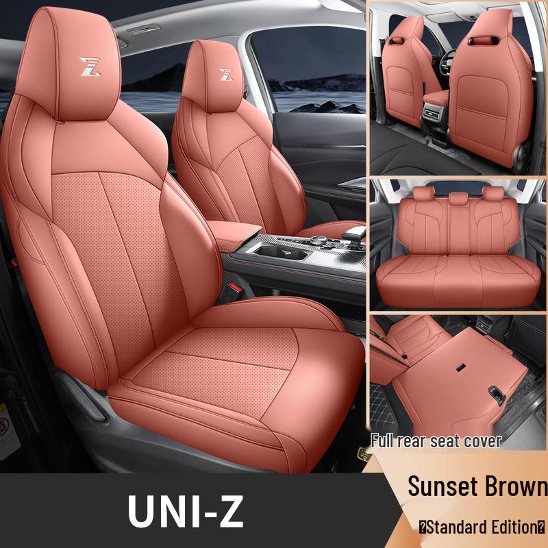 UNIZ Special Full Leather Car Seat Cushion - Universal Fit, Four Seasons, New Model