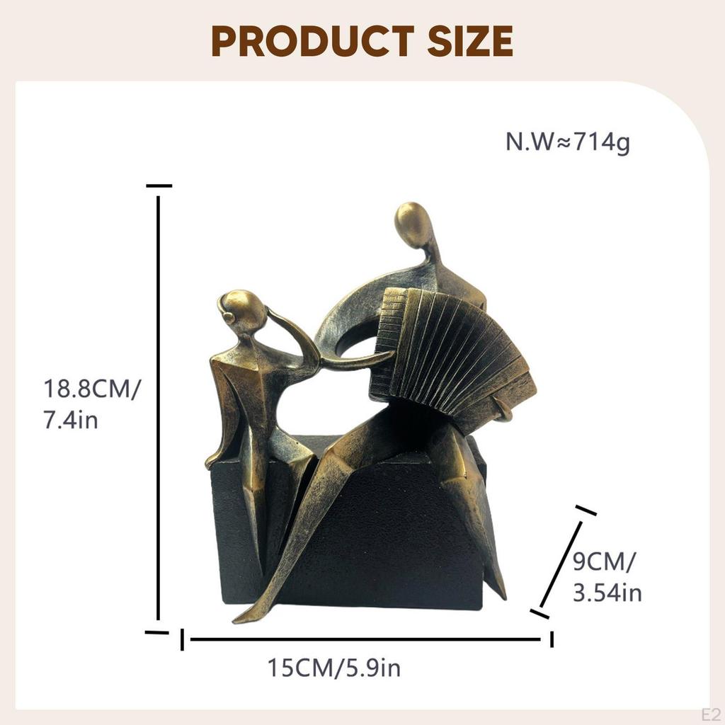 Abstract Figure Sculpture Decorative Figurine Art Crafts Modern Statue Desktop Ornament for