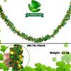4Pcs Gold Green Tinsel Twist Hanging Twist Ornament for Irish Festival Christmas Tree Decoration Wedding Birthday Party