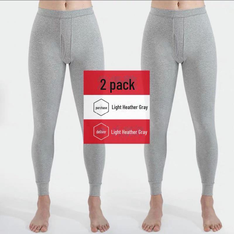 Men's 100% Cotton Lightweight Autumn Trousers - Warm, Comfortable Winter Base Pants