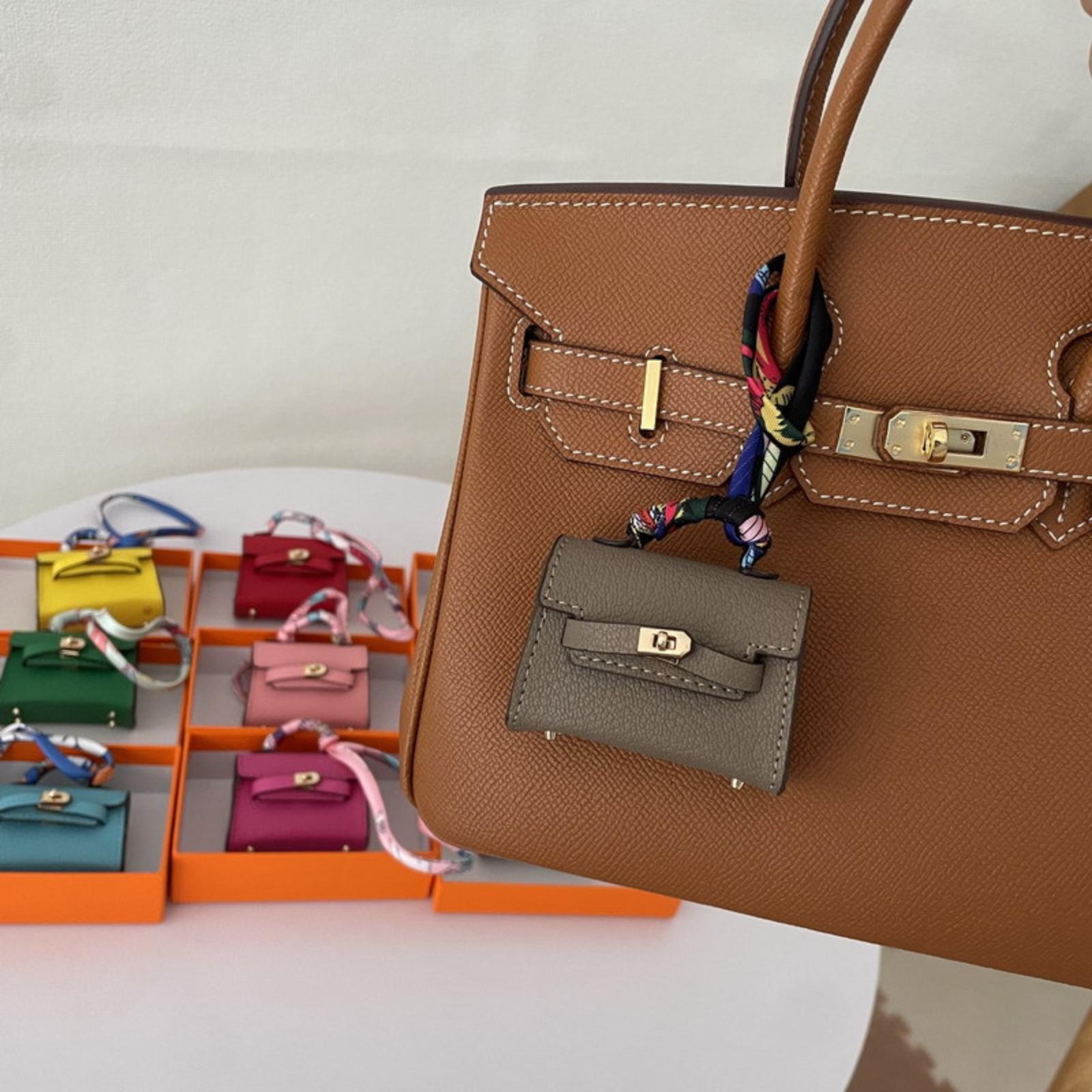 Taschenanhänger Niedliche Kopfhörertasche Leder Auto Schlüsselanhänger One Size