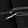 Titanium Steel Stainless Steel Square Bar Long Simple Unisex Fashion Necklace