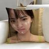 celebrity star Shen Yue Cushion Cover Soft  EasyWash Pillow Case  Versatile for Couch Bed Travel and Office