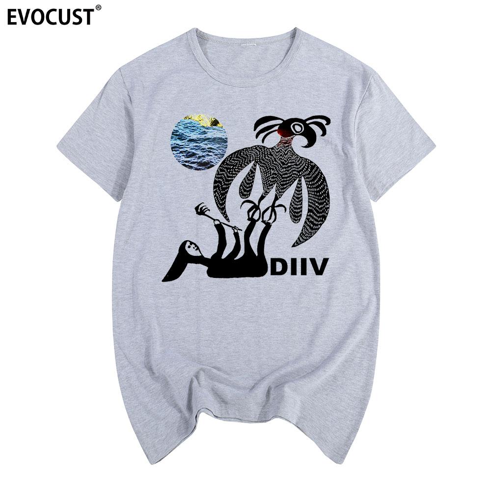 

DIIV Футболка Хлопок Мужская Футболка Новая Футболка Женская Унисекс Мода S