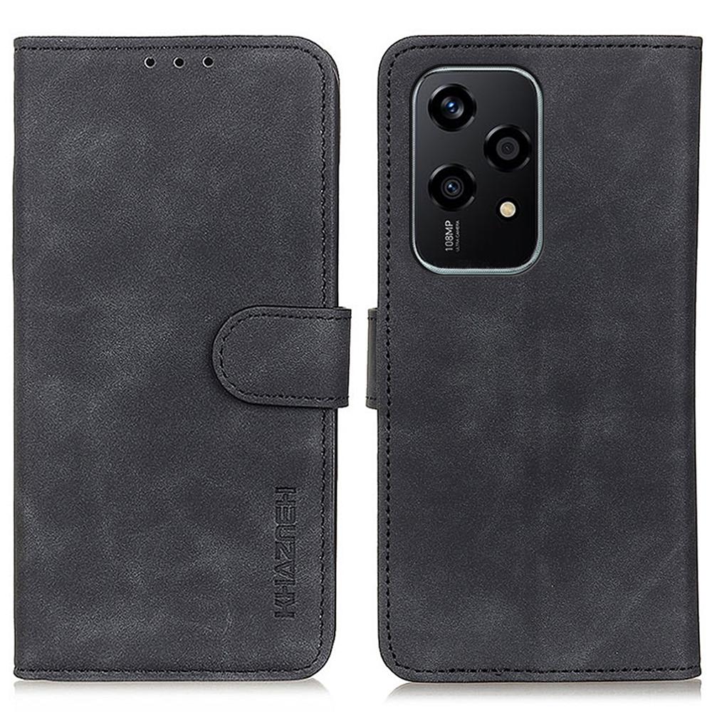KHAZNEH For Honor 200 Lite Case Retro Leather Stand Wallet Anti-Drop Phone Cover