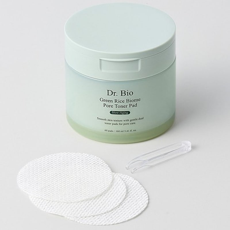 

[Dr. [Био] Зеленый рис Биом Поры Тонер-пэды 160 мл