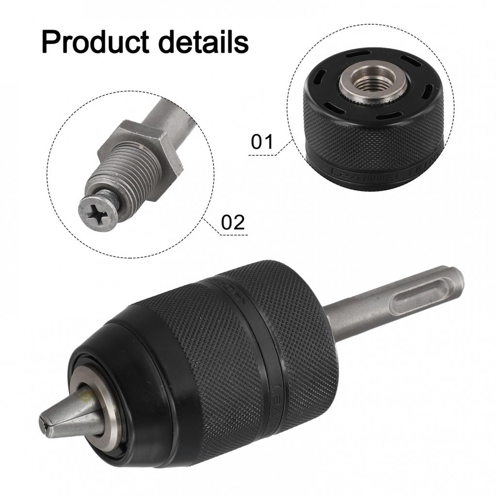 Anti-slip Grip Chuck Keyless Chuck Adapter Quick Change Drill