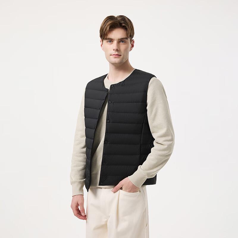 Tanboer Men's Collarless Warm Down Vest TA5330113A