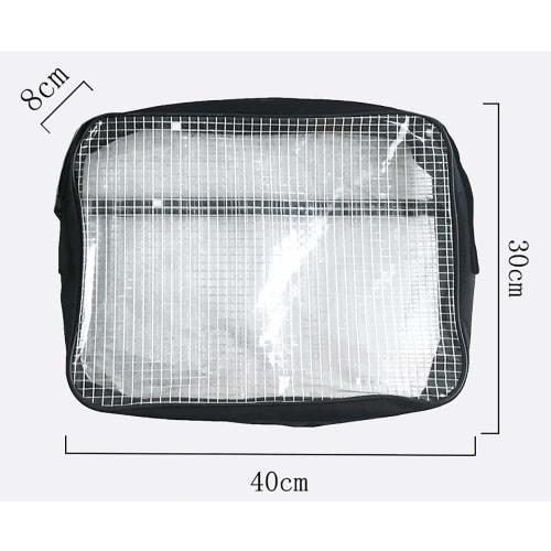 VIEAURA Clean Bag, 40x30x8mm, Anti-Static, Clear, Cleanroom, Multi-functional, Large Capacity, Anti-Static, Shoulder Bag for Clean Rooms, Tool Storage