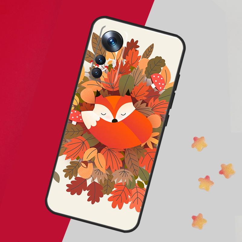 Autumn Leaves Fall Fox Case For Xiaomi 14T 11T 12T 13T 15 Pro 13 14 Ultra Cover For POCO F7 F5 F6 X3 X5 X6 X7 Pro