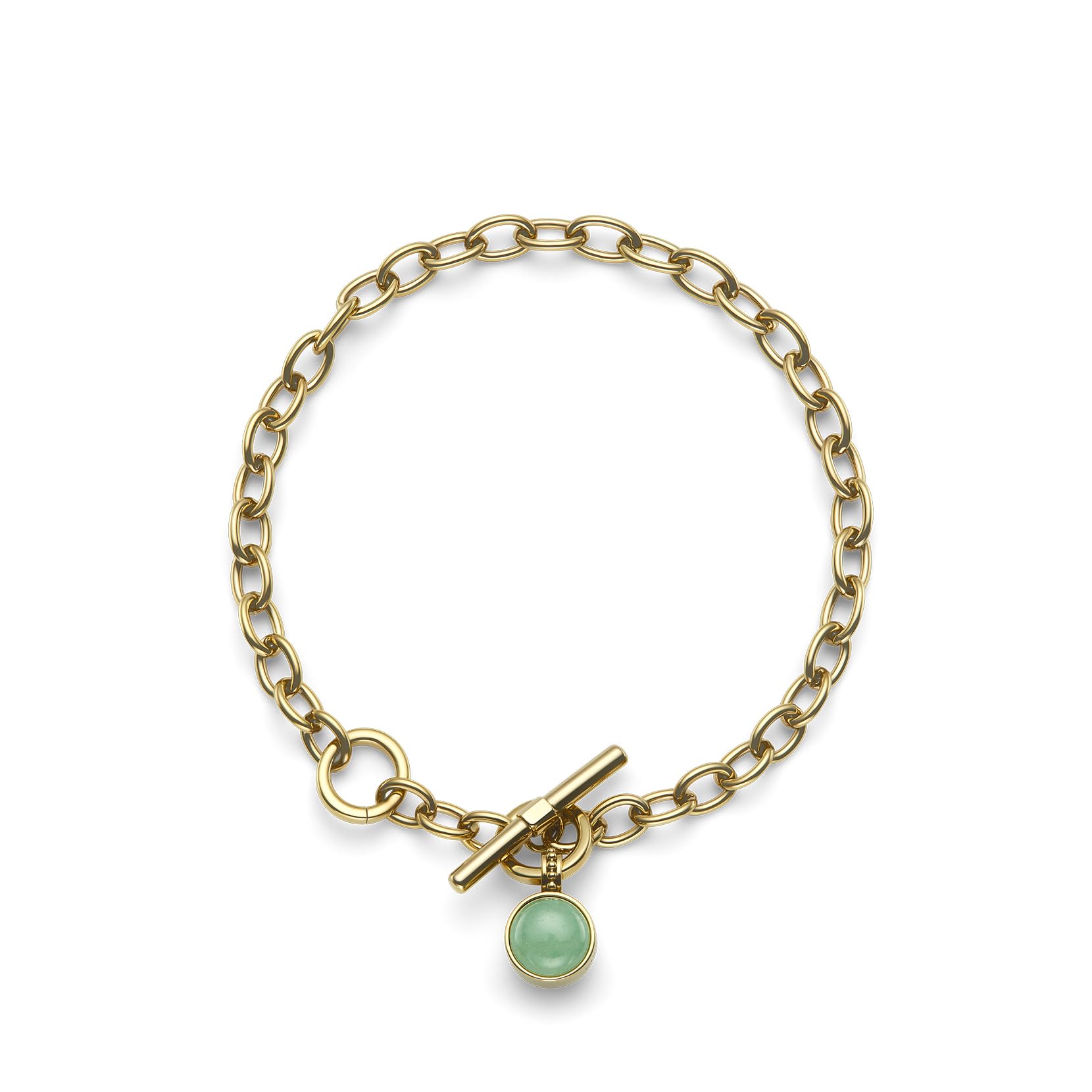 

Olivia Burton Trend Aventurine Cabochon Gold Gemstone Toggle Bracelet Women s (24100355) золотий