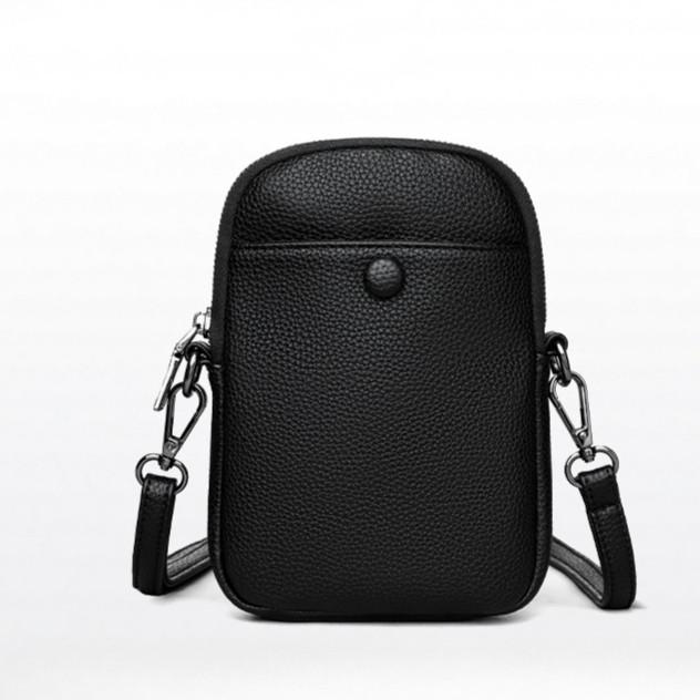 IELGY Mobile Phone Bag Shoulder Messenger Soft Leather Shoulder Bag