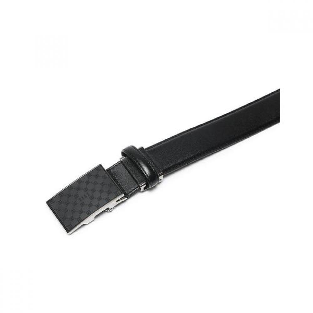 Daks Black Dd Logo Buckle Leather Automatic Belt Dbbe8e838bk