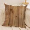 Classic Wood Grain Cushion Cover Soft Plush Fabric DoubleSided Printed Cushion Covers for All Seasons Home Decor
