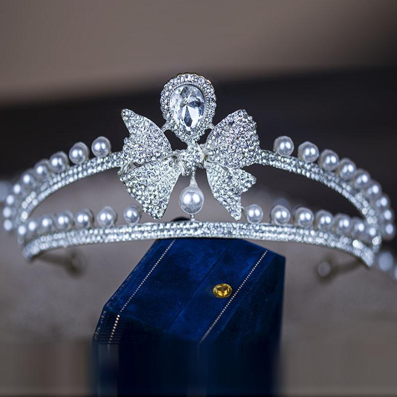 Bridal Crown Headdress Rhinestone Crown Wedding Veil Diamond Clothing Eighteen Year Old Adult Ceremony Birthday Princess Hair Accessories