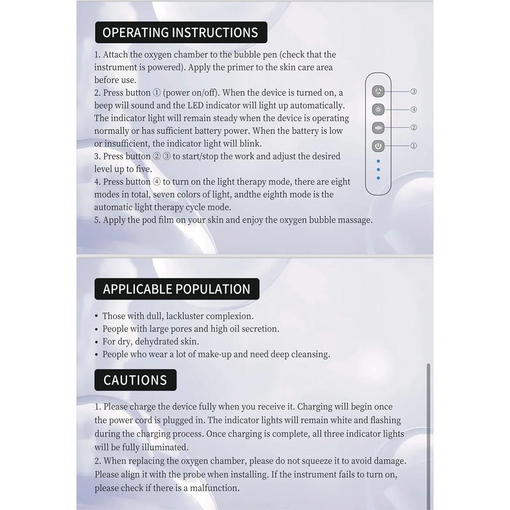 Sauerstoffblasenstift CO2 Sauerstoff Tragbares Gesichtsgerät CO2 Gel Hautpflegegerät Tiefe Hydratation Hautstraffung Reisefreundlich Einfache Bedienung