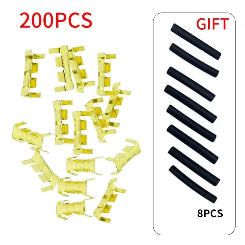 50/100/200pcs Docking Terminal U Type Terminal Tab 0.3 To 1.5mm2 Terminal Block Connector Double Connector Terminal