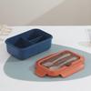 Baichendao 3-Grid PP Lunch Box with Cutlery Set