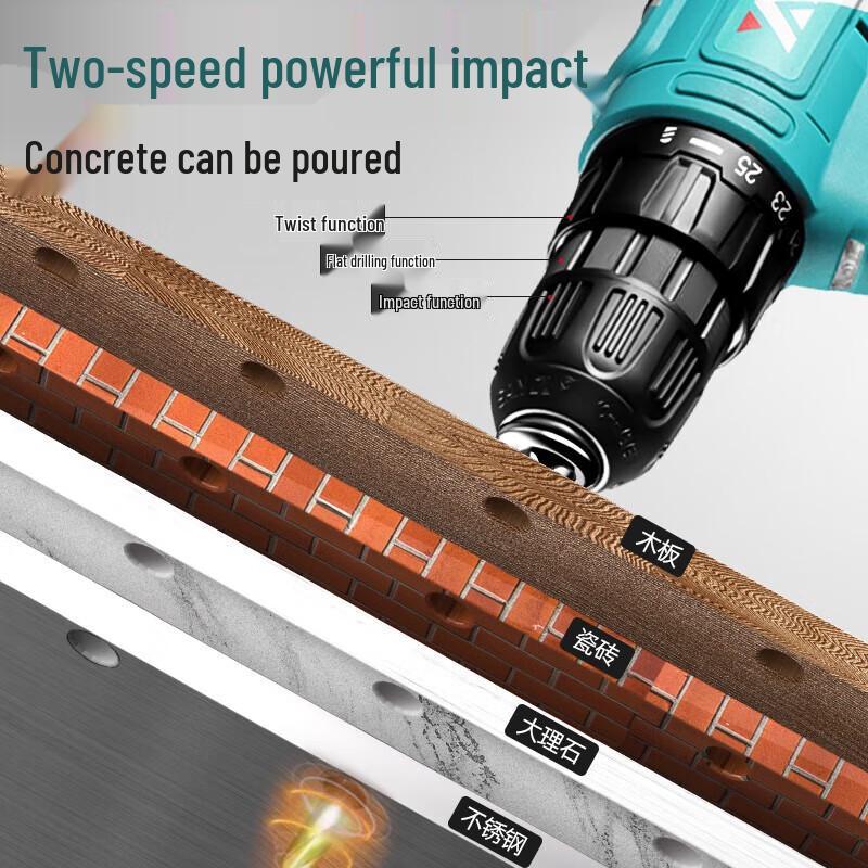 

Cordless Electric Drill Screwdriver Kit CN plug (adapter included)
