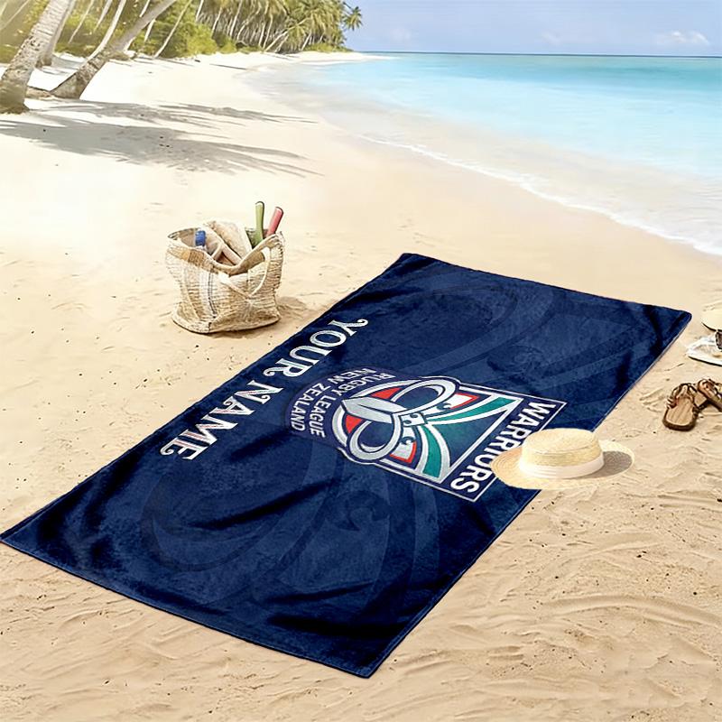 New Zealand Warriors Print Beach Towel, Large Soft Quick Dry Towel for Beach Camping Swimming