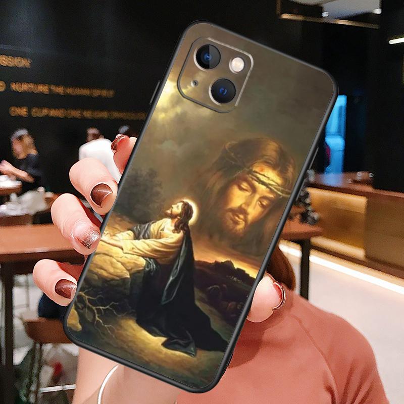 Divine Mercy Jesus Phone Case For iPhone 16 Pro Max 15 14 13 12 11 Pro Max Plus 12 13 Mini XR 16e Funda Cover