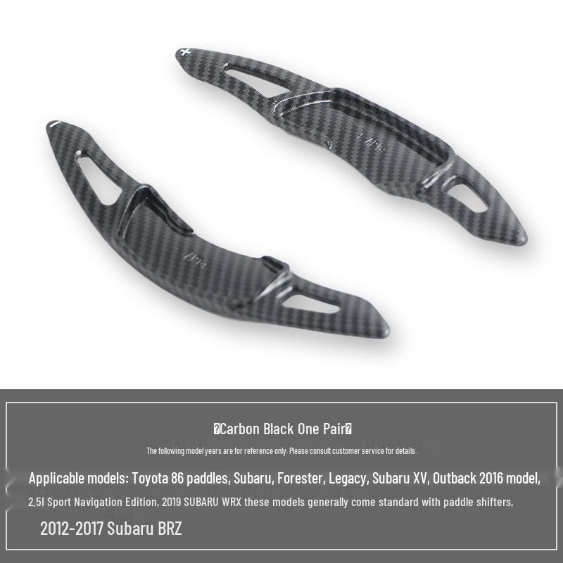 Carbon Fiber Shift Paddles for Subaru Forester, BRZ, Legacy, and WRX Steering Wheel