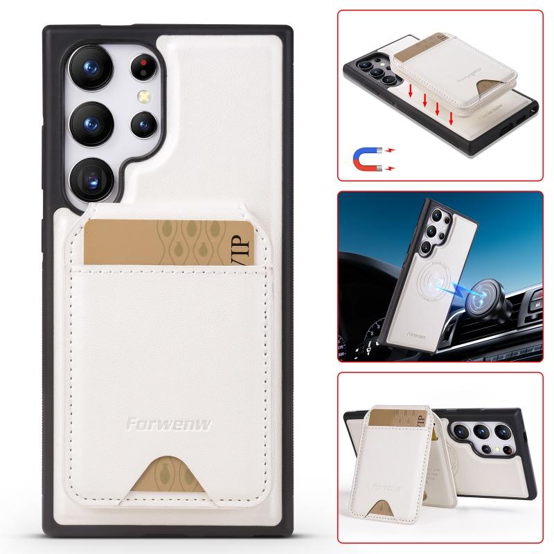 Magnetic Leather Flip Wallet Phone Case for Samsung Galaxy A17 A56 A36 A16 A55 A35 A15 S25 Ultra S24 Plus S23 S22 Note 20 Cover