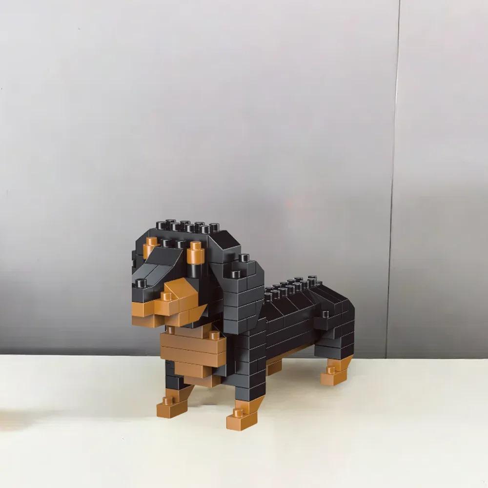 Knew Built Super Mini Dogs Dachshund Building Blocks Toys Kit: Corgi, Poodle & Entry-level Learning, Interactive Playtime, Gift