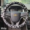 Leopard Print Car Steering Wheel Cover - Fashionable, Sporty, All-Season Interior Accessory