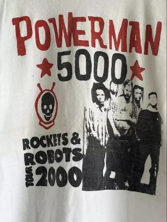 Футболка Powerman 5000 Band Rockets And Robots Tour, все размеры S-5XL, унисекс S