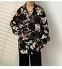 QYY Aloha Long Floral Loose Open Sun Casual Summer Men's Shirt, Sleeve, Print, Fit, Collar, Lightweight, Protection, Shirt, Stylish, Beachwear,