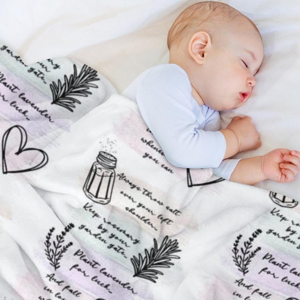Always Throw Spilled Salt Practical Magic Inspirit Quote Throw Blanket Moving Summer Winter Beds Manga Blankets