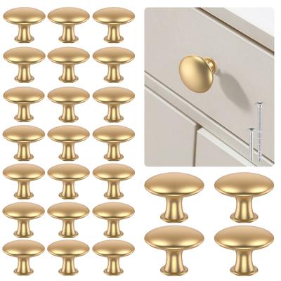 Juego de 25 Pomos para Cajones Manijas para Armarios de Aleación de Zinc Resistentes a la Corrosión Pomos Dorados para Tocador Tirador Decorativo para Cajón Ferretería para Muebles
