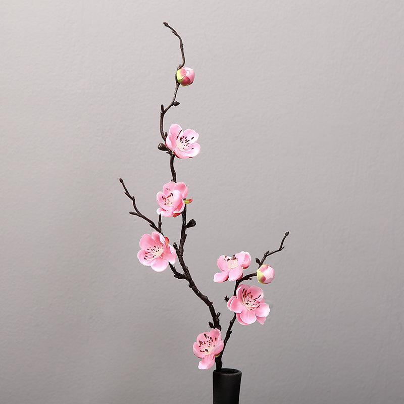 Artificial Flower Cherry Red Artificial Plant Plum Blossom Silk Flower Small Winter Plum