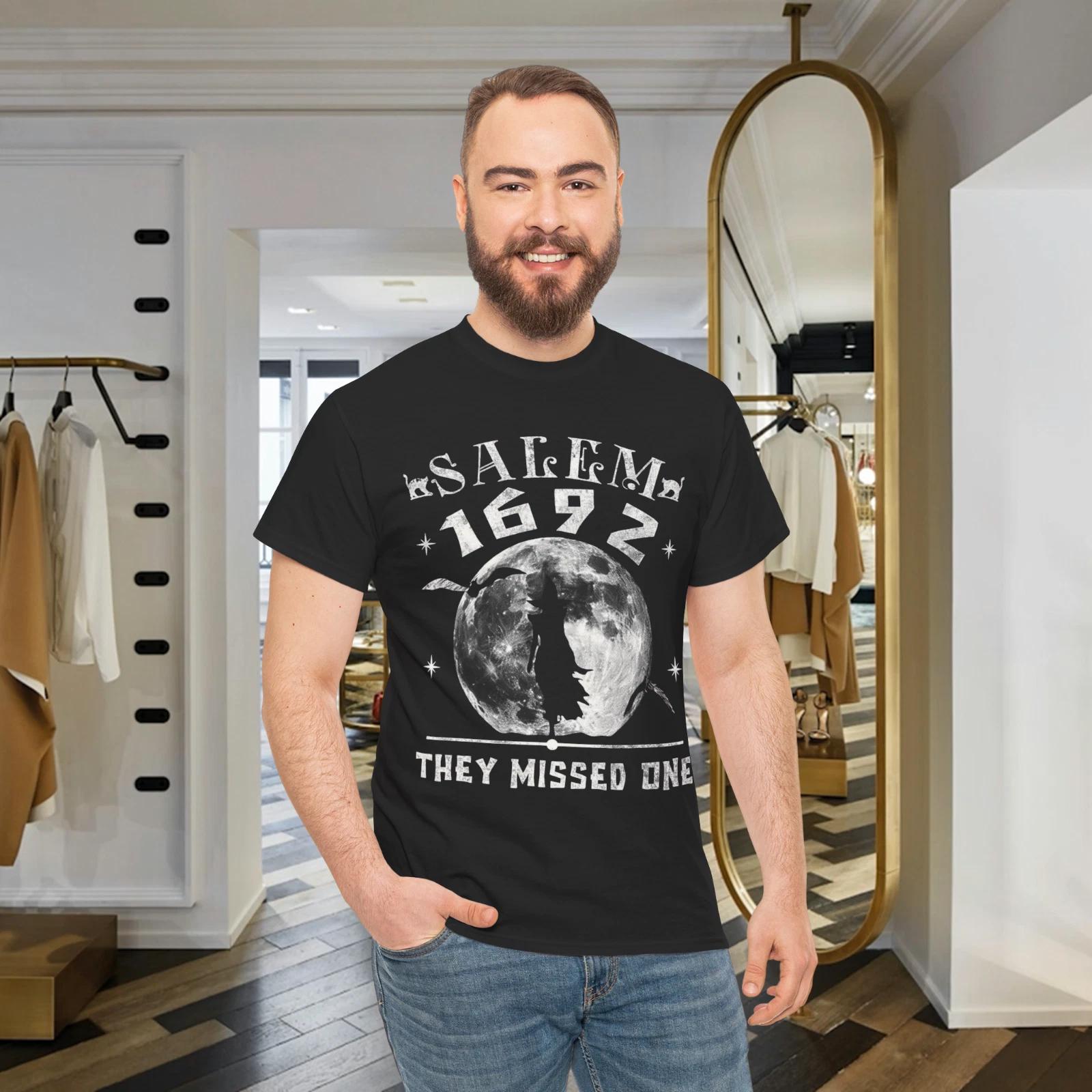 Salem 1692 They Missed One Trending Shirt, Massachusetts Witch T-Shirt S