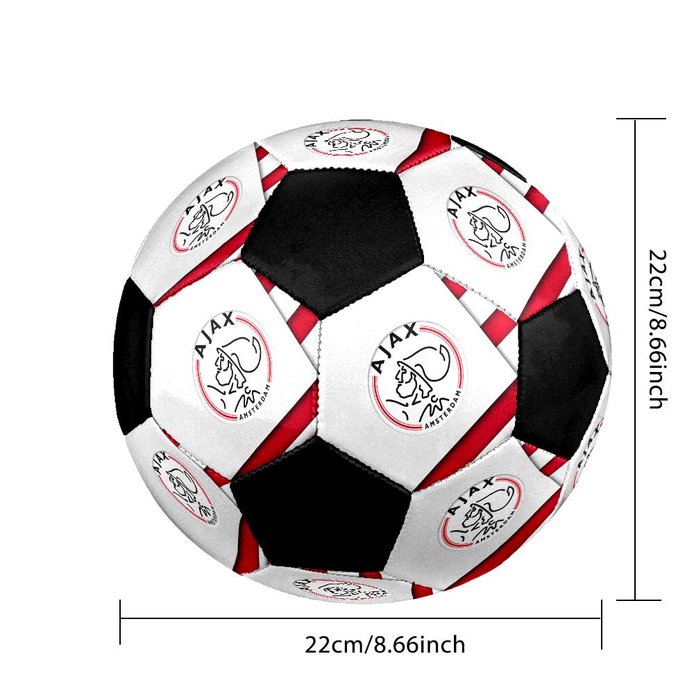 AFC Ajax Soccer Ball Colorful All Ages Machine Stitched PVC Competition Ready Durable High-Bounce.SIZE5