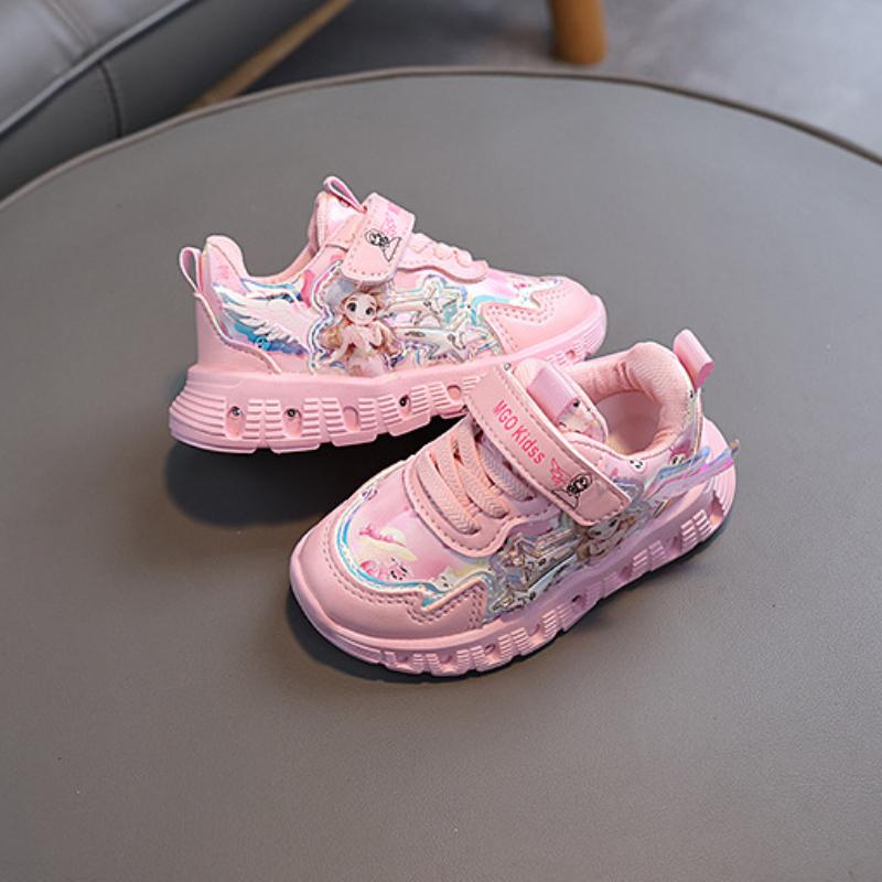 Pantofi pentru fete la modă, la modă, versatil, pantofi pentru copii, confort, respirație, pantofi pentru fete, desene animate, simplu, prințesă, pantofi ocazional, pantofi